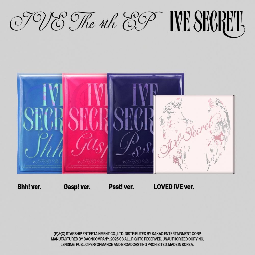 SET] IVE - 4th EP [IVE SECRET] Standard Ver. + LOVED IVE Ver