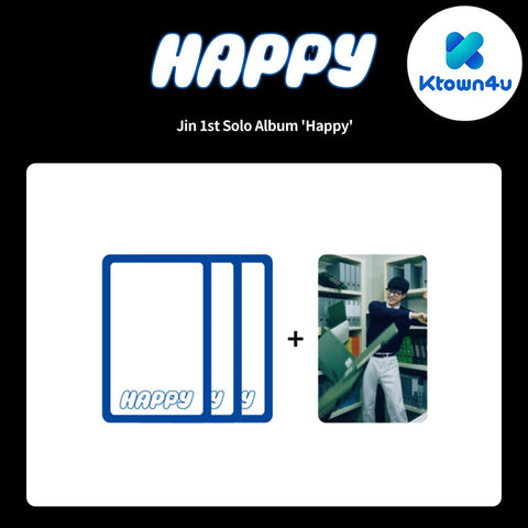 [SET] Jin - Solo Album [Happy] Standard + Weverse Albums Ver. / GIFT - Baro7 Best Kpop Store