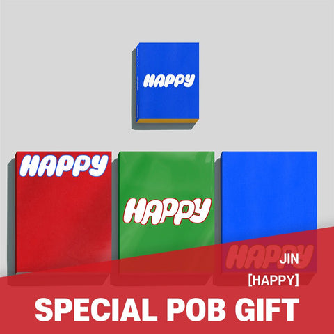 [SET] Jin - Solo Album [Happy] Standard + Weverse Albums Ver. / GIFT - Baro7 Best Kpop Store