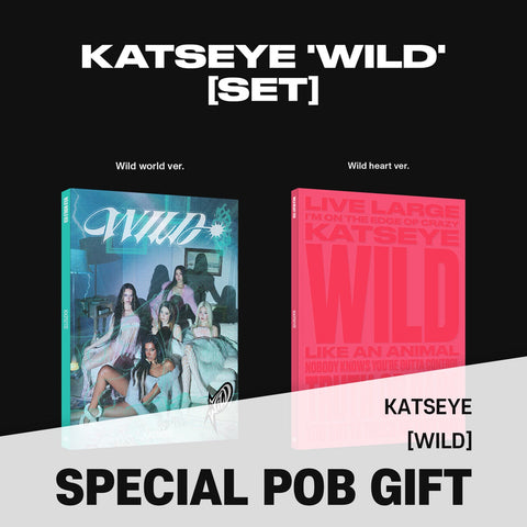 [SET] KATSEYE - [WILD] / GIFT - Baro7 Best Kpop Store