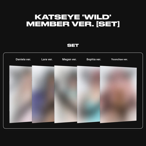 [SET] KATSEYE - [WILD] Member Ver. / GIFT - Baro7 Best Kpop Store