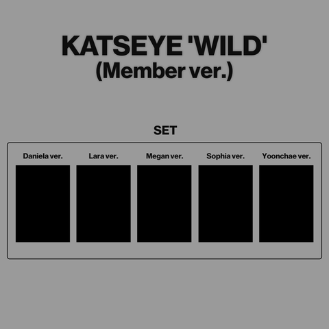 [SET] KATSEYE - [WILD] Member Ver. / GIFT - Baro7 Best Kpop Store