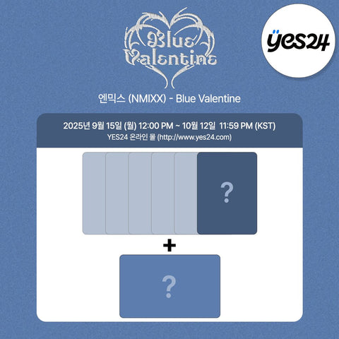 [SET] NMIXX - 1st Full Album [Blue Valentine] Standard Ver. / GIFT - Baro7 Best Kpop Store
