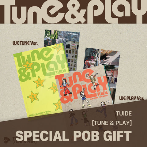 [SET] TUIDE - The 1st EP [TUNE & PLAY] Photobook Ver. + Weverse Albums Ver. / GIFT - Baro7 Best Kpop Store