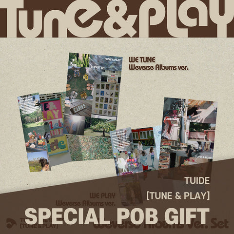[SET] TUIDE - The 1st EP [TUNE & PLAY] Weverse Albums Ver. / GIFT - Baro7 Best Kpop Store