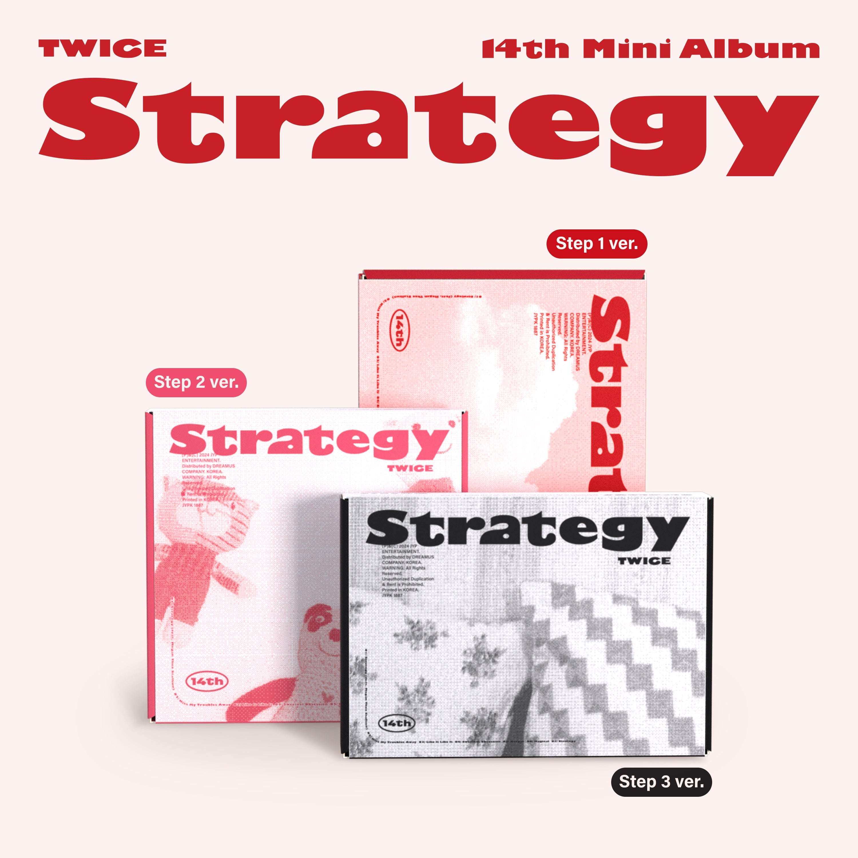 SET] TWICE - 14th Mini Album [STRATEGY] Standard Ver. / GIFT