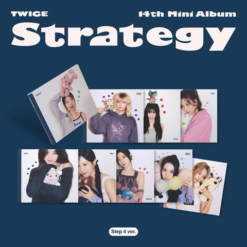 [SET] TWICE - 14th Mini Album [STRATEGY] Step 4 Ver. - Baro7 Best Kpop Store