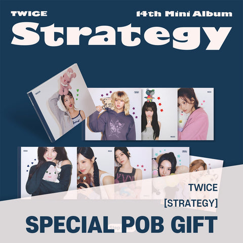 [SET] TWICE - 14th Mini Album [STRATEGY] Step 4 Ver. / GIFT - Baro7 Best Kpop Store