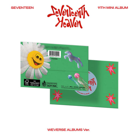 SEVENTEEN - 11TH MINI ALBUM [SEVENTEENTH HEAVEN] Weverse Albums Ver. - Baro7 Best Kpop Store