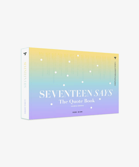 SEVENTEEN SAYS - THE QUOTE BOOK - Baro7 Best Kpop Store