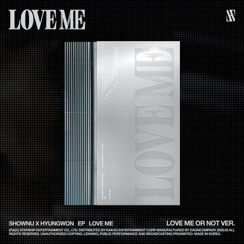 SHOWNU X HYUNGWON - EP [LOVE ME] LOVE ME OR NOT Ver. - Baro7 Best Kpop Store