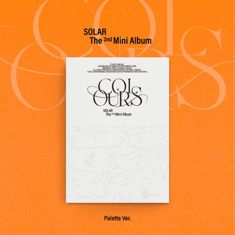 SOLAR - THE 2ND MINI ALBUM [COLOURS] Palette Ver. - KPOPHERO