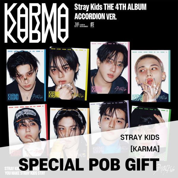 SET] Stray Kids - 4th Album [KARMA] ACCORDION Ver. / GIFT - Baro7