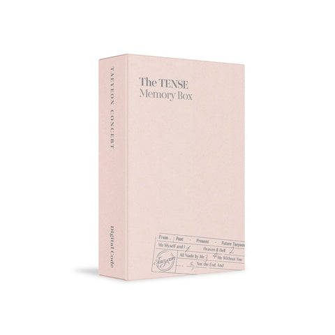 TAEYEON - [TAEYEON CONCERT The TENSE Memory Box] Digital Code - Baro7 Best Kpop Store