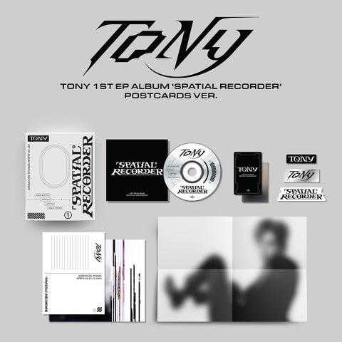 TONY - 1st EP [SPATIAL RECORDER] POSTCARDS Ver. - KPOPHERO