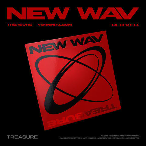 TREASURE - 4th Mini Album [NEW WAV] RED Ver. / GIFT - Baro7 Best Kpop Store