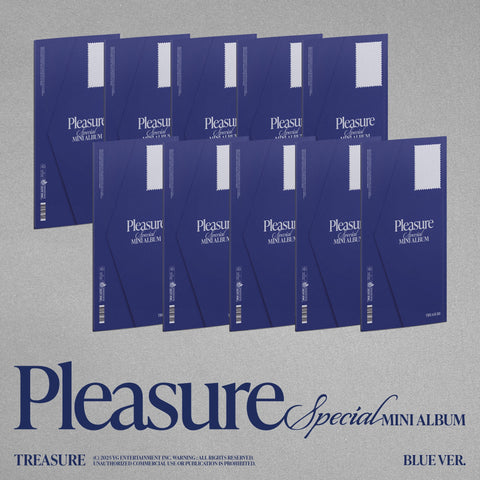 TREASURE - Special Mini Album [PLEASURE] BLUE Ver. - Baro7 Best Kpop Store