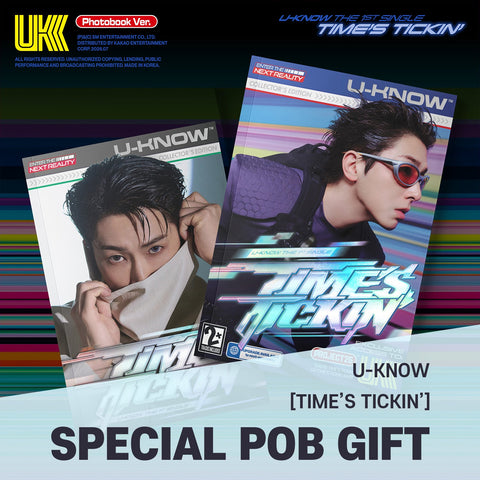 U-KNOW - 1st Single Album [Time's Tickin'] Photobook Ver. / GIFT - Baro7 Best Kpop Store