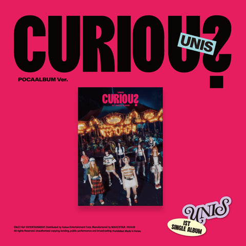 UNIS - 1st Single Album [CURIOUS] Pocaalbum Ver. - Barowave Best Kpop Store