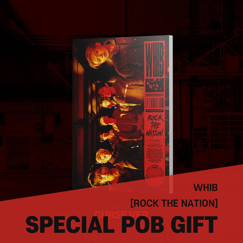 WHIB - 1st Mini Album [ROCK THE NATION] CURSE Ver. / GIFT - Baro7 Best Kpop Store
