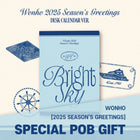 WONHO - 2025 SEASON'S GREETINGS [Bright Sky] DESK CALENDAR Ver. / GIFT - Baro7 Best Kpop Store