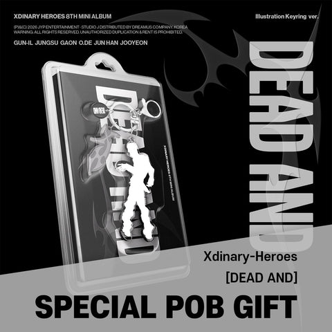 Xdinary - Heroes - 8th Mini Album [DEAD AND] Illustration Keyring Ver. / GIFT - Baro7 Best Kpop Store