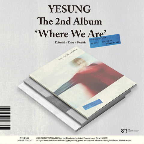 YESUNG - 2nd Album [Where We Are] Photobook Ver. / GIFT - Baro7 Best Kpop Store