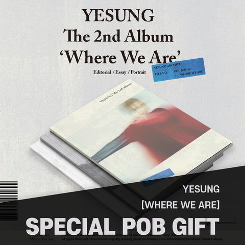 YESUNG - 2nd Album [Where We Are] Photobook Ver. / GIFT - Baro7 Best Kpop Store
