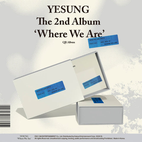 YESUNG - 2nd Album [Where We Are] QR Ver. (Smart Album) - Baro7 Best Kpop Store
