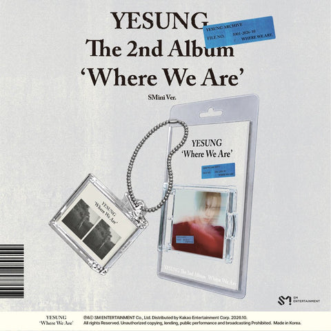 YESUNG - 2nd Album [Where We Are] SMini Ver. (Smart Album) - Baro7 Best Kpop Store