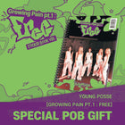 YOUNG POSSE - EP [Growing Pain pt.1 : FREE] Sticker Book Ver. / GIFT - Baro7 Best Kpop Store