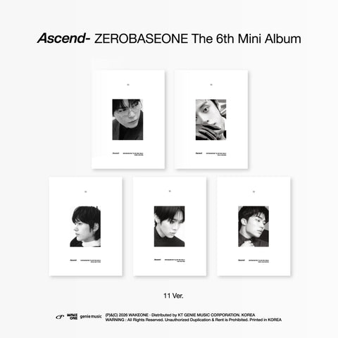 ZEROBASEONE - 6th Mini Album [Ascend - ] 11 Ver. / GIFT - Baro7 Best Kpop Store