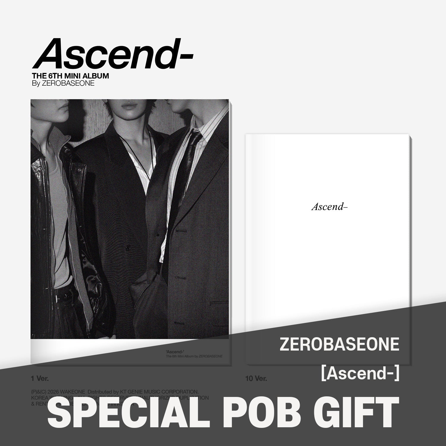 SET] ZEROBASEONE - 6th Mini Album [Ascend-] Photobook Ver. / GIFT