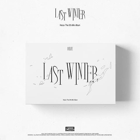 HEIZE - 8TH MINI ALBUM[LAST WINTER] - KPOPHERO