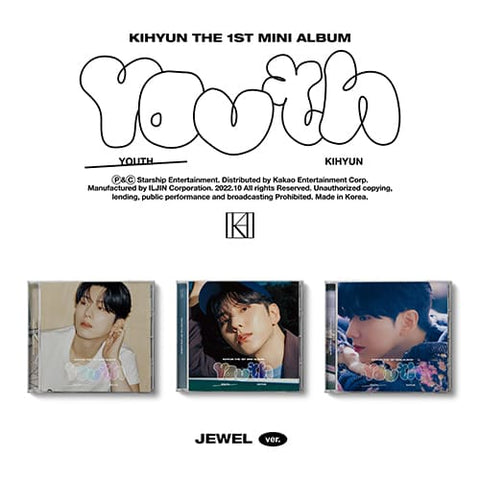 KIHYUN - 1ST MINI ALBUM [YOUTH] JEWEL VER. - KPOPHERO